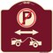 Signmission No Parking Tow Away Zone W/ Graphic Heavy-Gauge Aluminum Sign, 18" x 18", BU-1818-23793 A-DES-BU-1818-23793 - alternate 1